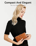 Boorakleather Women’s Leather Wallet – RFID Blocking Large Capacity Credit Card Holder